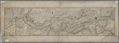 A-1818 Kaart van den Rhynstroom, van boven de stad Emmerik tot beneden de stad Arnhem, 1793